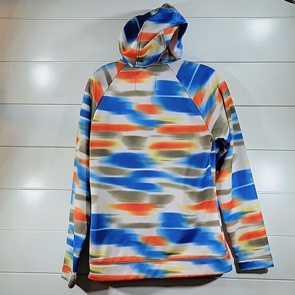 BURTON MULTI COLOR ZIP UP HOODIE FLEECE JACKET - Picture 4 of 5